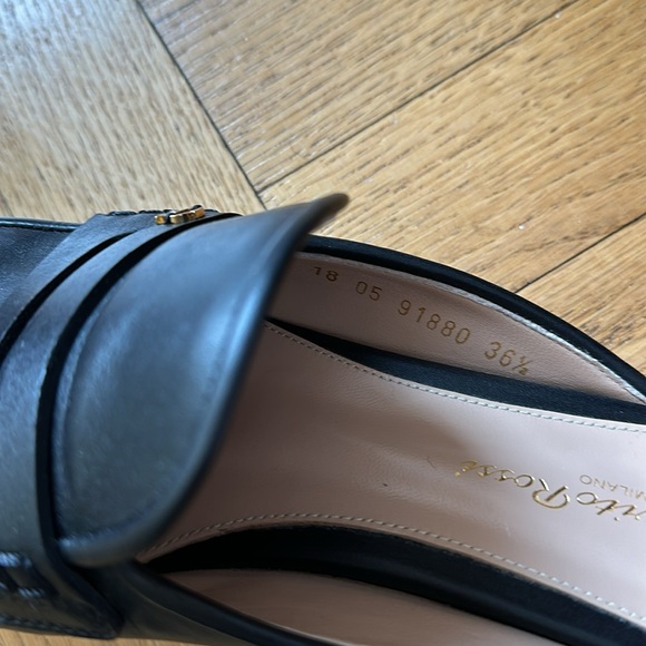 Gianvito Rossi Vitello Glove Black flat - 36.5 - Picture 6 of 10